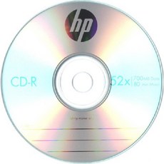 HP 惠普 光碟片 DVD-R CD-R 100片 空白光碟, HP CD-R 52X, 100個