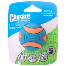 Chuckit 發聲狗狗橡膠玩具球 S號, 1個, 混色