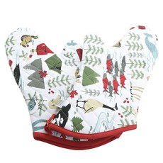 now DESIGNS 圖案印花隔熱手套, 2件, 真北