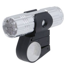 SAGISAKA 9LED燈STD鋁製前照燈, 1個, 銀色+黑色