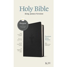 (英文圖書) KJV Premium Value Thinline Bible Filament Enabled Edition (Red Letter Leatherlike Black Ra... Imitation Leather, Tyndale House Publishers, 英文, 仿皮