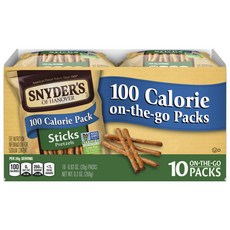 Snyder's 100 卡路里椒鹽捲餅棒, 10片, 26克