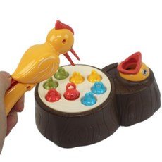 合盛輝啄木鳥兒童趣味抓蟲玩具 (附電池) 一組入 兒童益智玩具, 多色, 1個