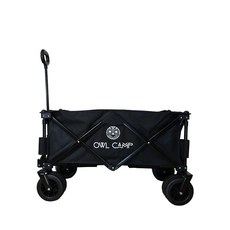 OWL 折疊手拉車 越野寬輪, 黑色