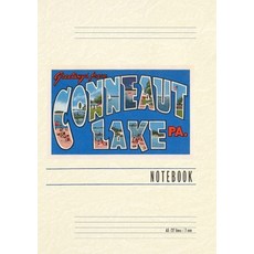 (英文圖書) Vintage Lined Notebook Greetings from Conneaut Lake Pennsylvania 平裝版, Found Image Press, 英文