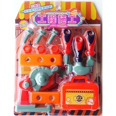 小小木工修理工程施工DIY工具箱 男孩玩具 工具套裝 角色扮演, 詳見包裝