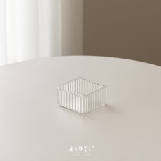 波浪紋透明抽屜分隔桌面收納盒 文具小物整理