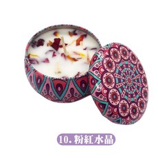 精美鐵盒香薰蠟燭 乾燥花蠟燭 英國梨小蒼蘭香氛蠟燭 鐵盒蠟燭 禮物 芳香蠟燭, 英國梨小蒼蘭