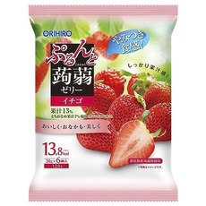 ORIHIRO 蒟蒻果凍 草莓口味 6顆, 10個, 120g