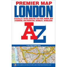 (英文圖書) London A-Z Premier Map 平裝版, Geographers' A-Z Map Compan..., 英文