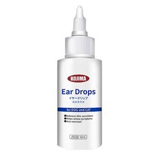 KOJIMA寵物滴耳液 寵物潔耳液 貓狗適用 溫和清潔耳道 預防感染, 50ml