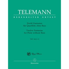 凱翊︱BA 泰雷曼樂譜 巴倫瑞特出版社 URTEXT版本, 12首長笛無低音幻想曲