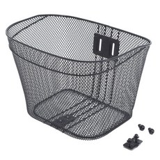 DA型網狀前置自行車籃, 1個, 黑色
