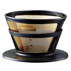 cores 黃金手沖濾杯 黑色 2-8杯量, 1個, 1個