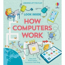 (英文圖書)Look Inside How Computers Work Board Books, Usborne Books, 英文, 硬頁書