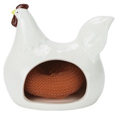 BOSTON WAREHOUSE Hen螺絲刀架菜瓜布架, 1個, 母雞