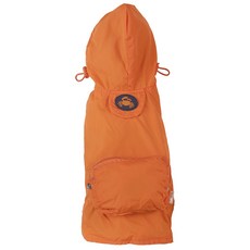 Fabdog 可收納狗狗雨衣, Orange, 1個