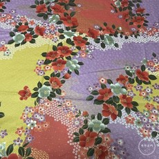 布想出門 客家花布 台灣花布（5尺寬）-春暖花開, A款, 1個