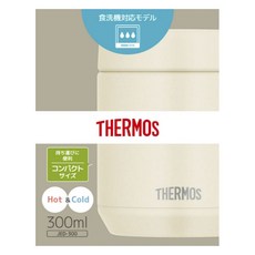 THERMOS 膳魔師 不鏽鋼真空保溫保冷燜燒罐 JED-300 象牙白 300ml, 1個