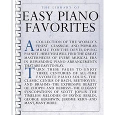 (英文圖書) The Library of Easy Piano Favorites Spiral, Music Sales, 英文, 螺旋裝訂