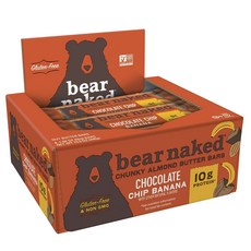 Bear Naked 大杏仁奶油棒 55g, 巧克力片香蕉, 8入