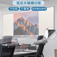 WTB 低反光投影專用磁鐵白板【WTB】全白款-各式大尺寸 可吸附 可投影 可書寫