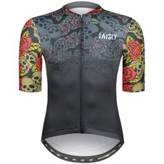 BAISKY 百士奇 夏季男款短袖自行車衣 骷髏騎士 自行車衣 騎行服