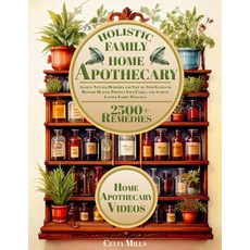(英文圖書) Holistic Family Home Apothecary: 2500+ Ancient Natural Remedies and Step-by-Ste... 平裝版, Celia Mills Research, 英文