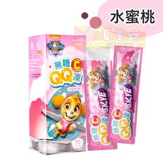 齒妍堂Lab52 汪汪隊立大功 無糖QQ凍10入 水蜜桃口味 兒童零食, 水蜜桃