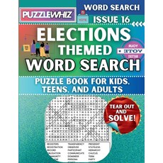 (英文圖書) Elections - Themed Word Search - Fun & Educational Puzzles for Kids Teens and... 平裝版, Puzzlewhiz, 英文