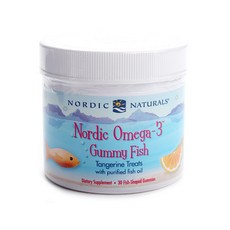 NORDIC NATURALS Omega 3軟糖 橘子風味, 1罐, 30顆