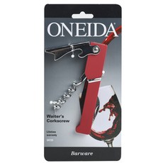 ONEIDA 服務員開瓶器開瓶器, 1個, 紅色的