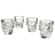 韓國 KIKKERLAND 骷髏烈酒杯 洋酒杯 雞尾酒杯, 4個
