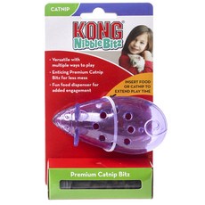 KONG 老鼠造型貓咪藏食玩具, 1個, 紫色的