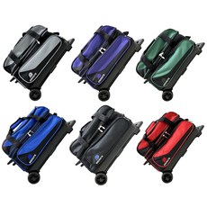 Ebonite Transport II 拉桿式雙球保齡球袋，多色可選，公司貨正品，輕鬆攜帶您的保齡球裝備, 紫色, 1個