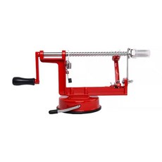 三合一蘋果削皮機 手搖蘋果削皮器 削皮機 削皮刀 多功能削蘋果機, 1個, 紅色