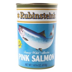 RubinsteinS 阿拉斯加粉紅鮭魚罐頭, 1個, 418克