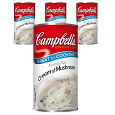 Campbell's 金寶 奶油蘑菇濃湯罐裝, 4罐, 640g