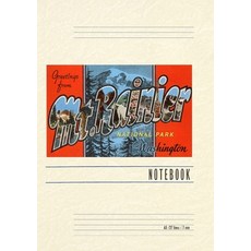 (英文圖書) Vintage Lined Notebook Greetings from Mt. Rainier 平裝版, Found Image Press, 英文