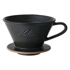 Kalita 185系列美濃燒陶瓷蛋糕濾杯 MI185 砂黑色, 0毫升, 單品, 1個
