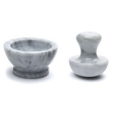 FOX RUN 大理石研磨盅組 白色, 1個