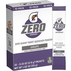 GATORADE 開特力 G Zero Slice Quencher粉 葡萄口味 29g, 10入, 2.9克