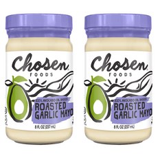 Chosen FOODS 不含麩質烤大蒜美乃滋, 2個, 237ml