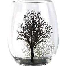 Corelle 康寧 印花壓克力酒杯 樹木款, 4入, 473.2ml