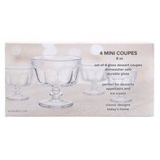 ARTLAND 甜點高腳杯 236.6ml, 4件, 清除