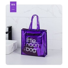 韓版 海灘沙灘包, 霓虹紫, 冰藍色, 彩色, 白色, 粉色, 紫色