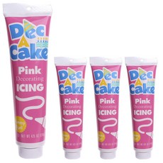 Dec A Cake 裝飾糖衣粉紅色, 4條, 120g