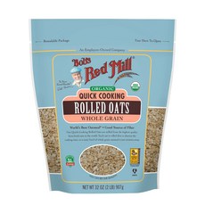 鮑伯紅磨坊Bob’s Red Mill 快煮燕麥片, 1個, 907克