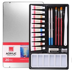 COLOUR BLOCK 壓克力繪畫旅行組 初學者與藝術家必備, 6ml, 10色