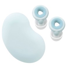 藍色矽膠耳塞 附收納盒, 2入, 1個